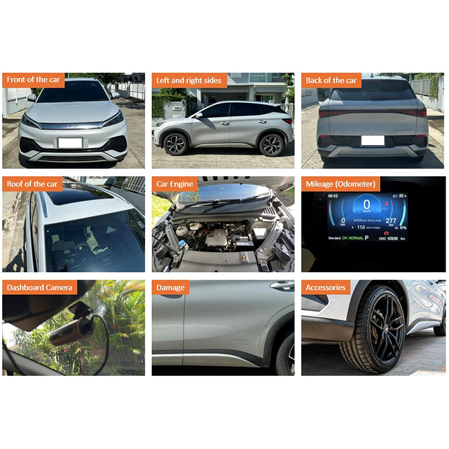 EV car insurance type 1, 2, and 3 photo vehicle inspection