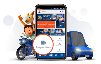 How to perform vehicle inspection via video call step 3.