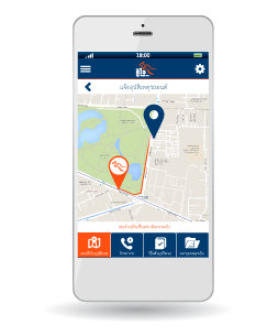 Roojai Mobile App เป็นแอพแรก ที่ทำให้คุณเห็นตำแหน่งจุดเกิดเหตุและตำแหน่งของเจ้าหน้าที่สำรวจภัยแบบเรียลไทม์ ผ่านระบบ GPS