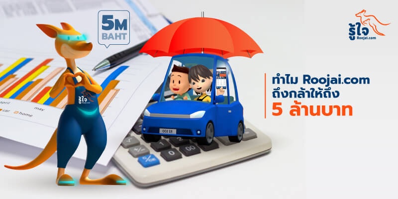 ให้ ความ รับผิด ต่อ บุคคล ภายนอก 5 ล้านบาท | Roojai.com