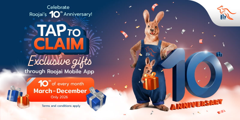 Celebrate Roojai’s 10th Anniversary! Tap to claim your exclusive gifts.